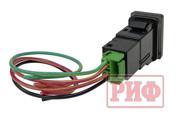 Кнопка ВКЛ/ВЫКЛ, голубой, BATTERY TOYOTA 32x22