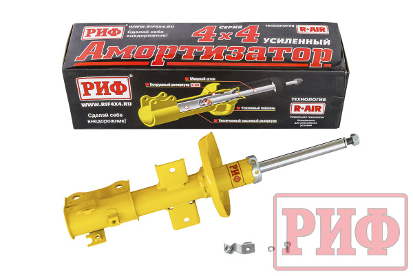 Амортизатор РИФ передний Suzuki Grand Vitara 2 JT 2005-2015, Escudo 3 2005-2017 штатный и лифт 40 мм