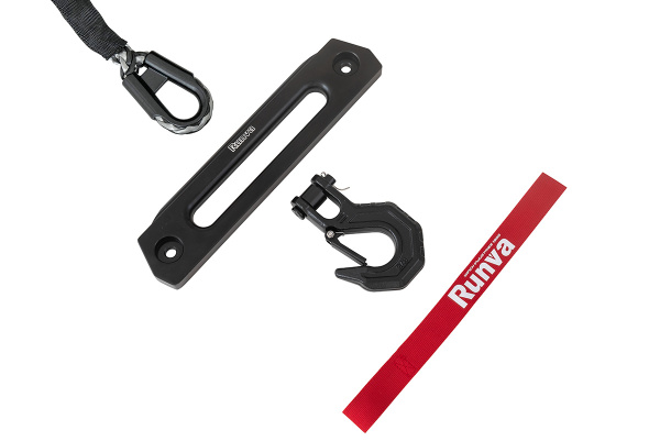 Лебёдка электрическая 12V Runva 12000 lbs 5443 кг синтетический трос