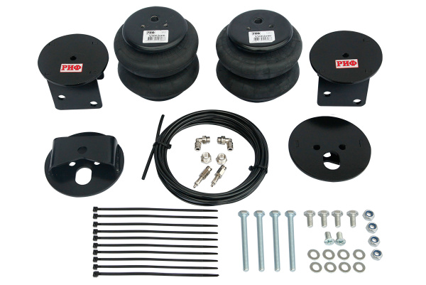 Пневмоподвеска РИФ для Mitsubishi L200 2005-2015, задний мост (для лифтованной подвески 50 мм)