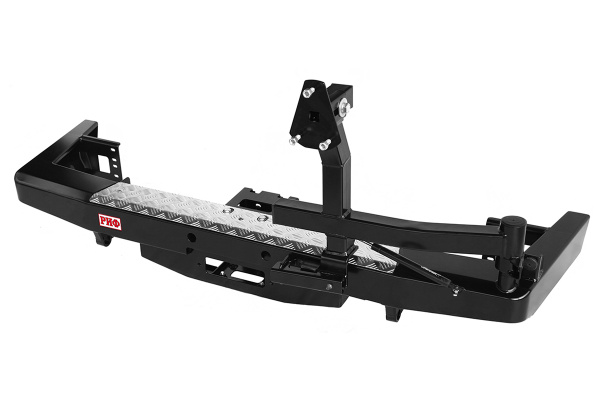 Бампер РИФ задний УАЗ Патриот 2015+ с площадкой под лебедку и калиткой лифт