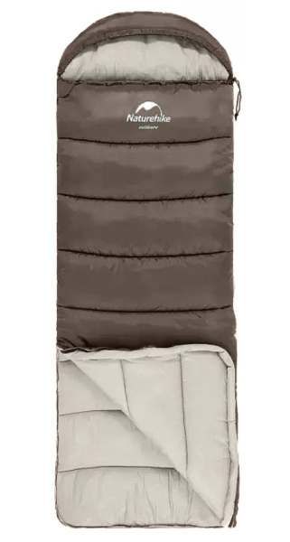 1.Мешок спальный Naturehike U250, (190х30)х75 см, (правый) (ТК: +6°C), коричневый 1.Мешок спальный Naturehike U250, (190х30)х75 см, (правый) (ТК: +6°C), коричневый
