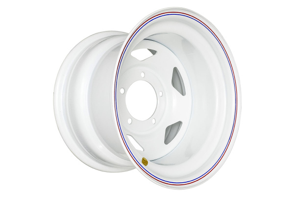 Диск усиленный УАЗ стальной белый 5x139,7 10xR15 d110 ET-44 (треугольник)