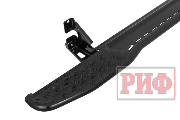 Пороги РИФ силовые Toyota Land Cruiser Prado 120 черные