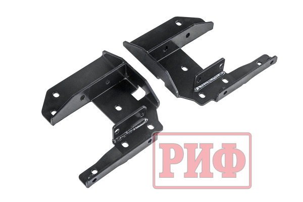 Бампер РИФ передний Toyota Land Cruiser 76/78/79 2007-2024 c доп. фарами, под штатную лебедку