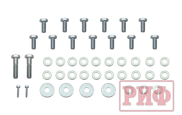 Бампер РИФ задний силовой/защита штатного бампера Haval H5 2019-2021 c квадратом под фаркоп