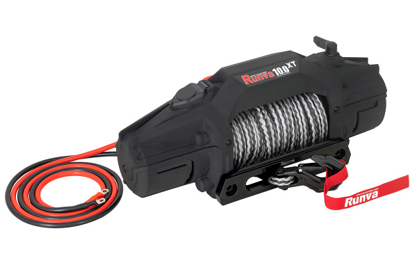 Лебёдка электрическая 12V Runva 10000 lbs 4500 кг синтетический трос Лебёдка электрическая 12V Runva 10000 lbs 4500 кг синтетический трос