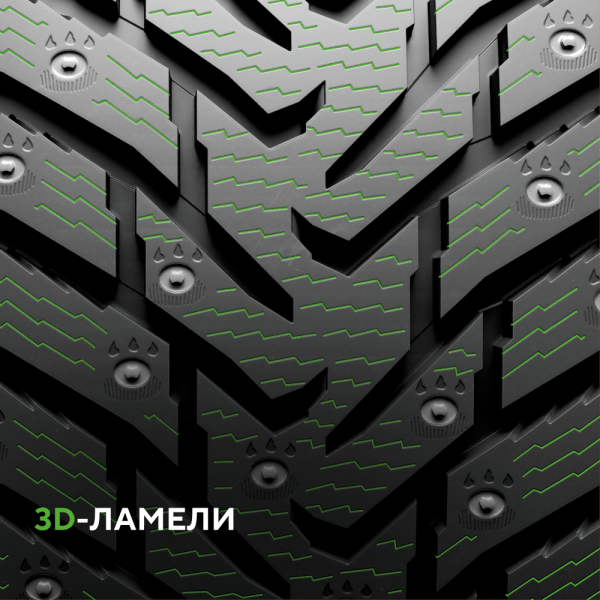 Шина IKON Tyres 235/65 R18 110T XL Character Ice 8 SUV Studded (Nordman 8 SUV) шипованные