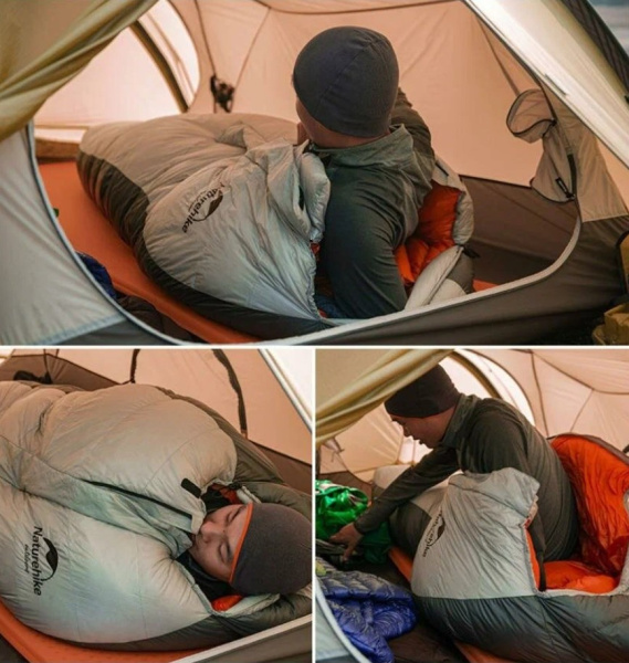 4.Мешок спальный Naturehike Arctic-17  19YD005, 200х75 см, (правый) (ТК: -17°C), серебро 4.Мешок спальный Naturehike Arctic-17  19YD005, 200х75 см, (правый) (ТК: -17°C), серебро