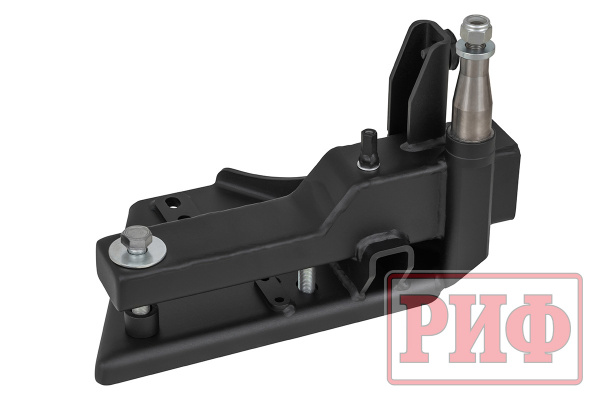 Калитка РИФ в штатный задний бампер Toyota Land Cruiser 200 (2008-2015), под штатное колесо, без фаркопа, с подсветкой номера