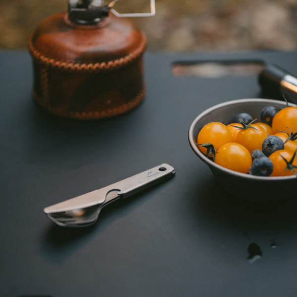 Набор столовых приборов Naturehike (нож, вилка, ложка), титан, в чехле