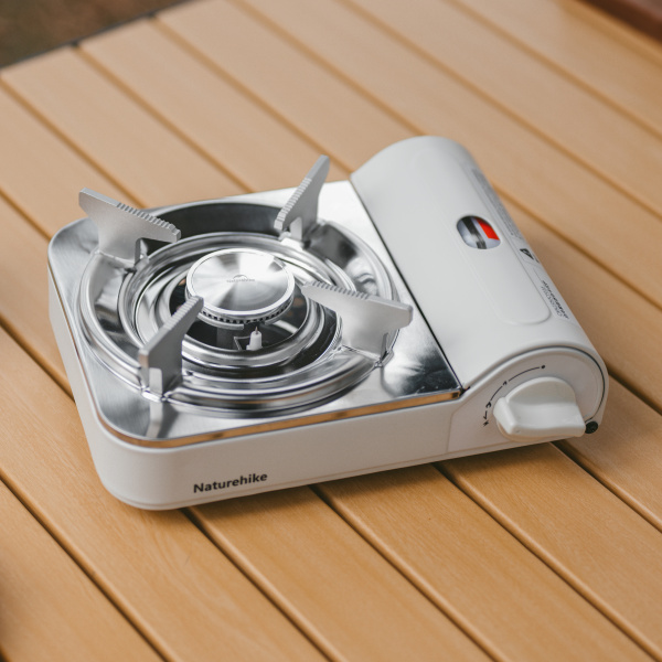 2 Плита газовая Naturehike 2,2 кВт, темно-белая