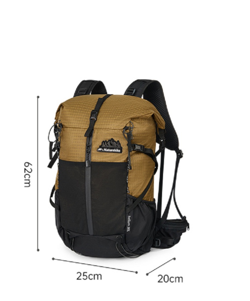 4 Рюкзак туристический Naturehike Helium Series 30+5 л, коричневый