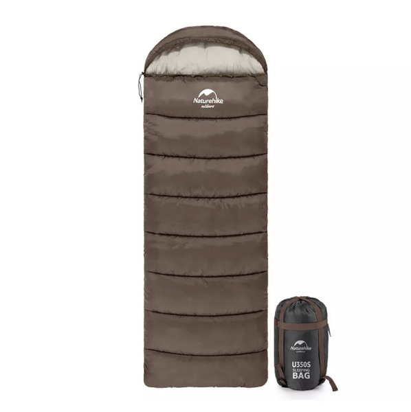 1.Мешок спальный Naturehike U350S, (190х30)х75 см, (левый) (ТК: -3°C), (коричневый) 1.Мешок спальный Naturehike U350S, (190х30)х75 см, (левый) (ТК: -3°C), (коричневый)