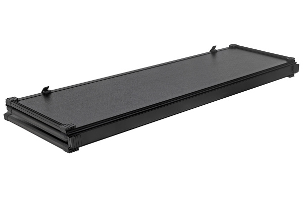 Крышка кузова РИФ для JAC T8 / Sollers ST8, трёхсекционная 1590х1600 мм, алюминиевая, черная