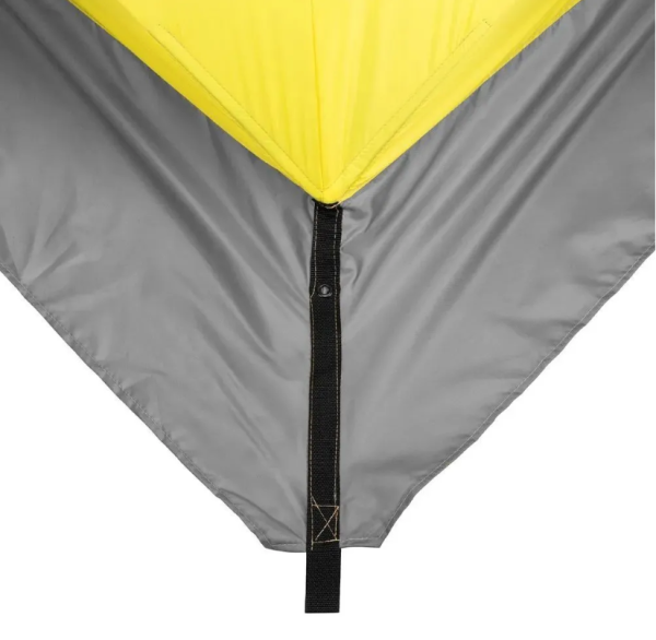 Палатка зимняя PREMIER утепл. Куб ЛОНГ-3 желтый/серый