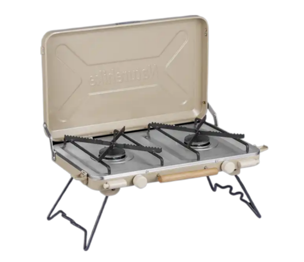 Плита газовая двойная Naturehike 2,5 кВт, бежевая