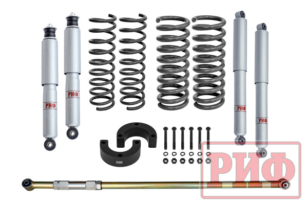 Лифт-комплект РИФ газовый ВАЗ Нива 2121, 21213 лифт 50 мм +0-50 кг