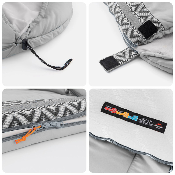 3 Мешок спальный Naturehike Envelope Down L 250 , (190+30)x75 см, (правый) (ТК: +9C), серый 3 Мешок спальный Naturehike Envelope Down L 250 , (190+30)x75 см, (правый) (ТК: +9C), серый