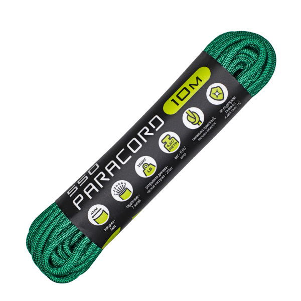 1 Паракорд 550 CORD nylon 10м (emerald green) 1 Паракорд 550 CORD nylon 10м (emerald green)