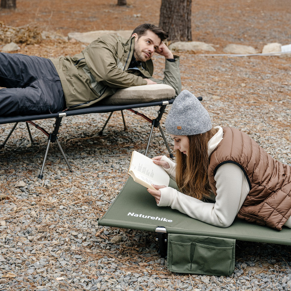Раскладушка Naturehike XJC04 NEW 190х70х38 см, до 155 кг, зеленая