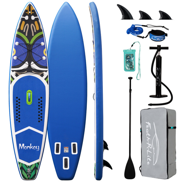 Сапборд надувной Feath-R-Lite MONKEY 335x83x15 см, синий