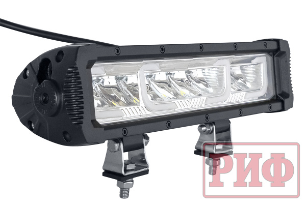Светодиодная фара водительского света РИФ с ДХО 307 мм 64W