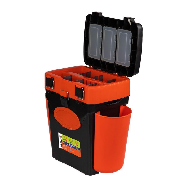 4 Ящик зимний FishBox (10л) оранжевый Helios