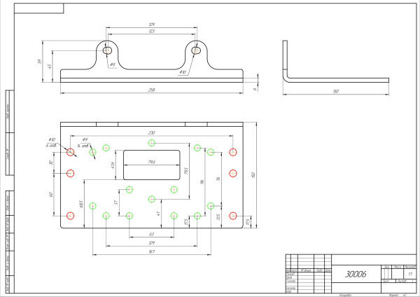 Площадка для установки лебёдки