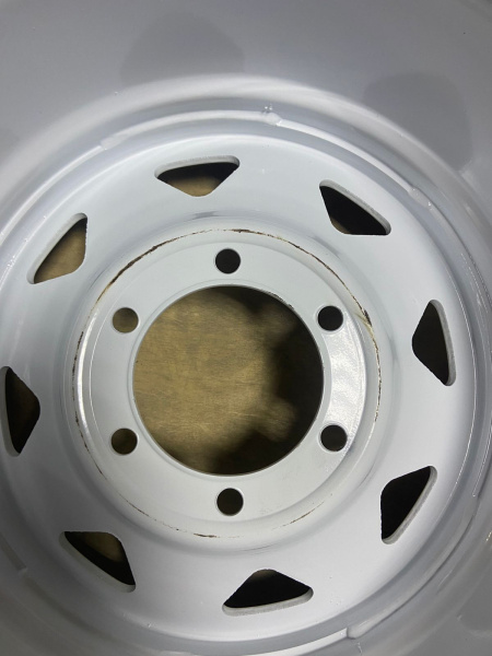 1 Диск усиленный Тойота Ниссан стальной белый 6x139,7 8xR16 d110 ET+10 (треуг.) (уценка) 1 Диск усиленный Тойота Ниссан стальной белый 6x139,7 8xR16 d110 ET+10 (треуг.) (уценка)