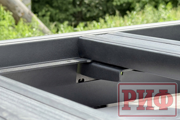 Багажник экспедиционный (платформа) алюминиевый РИФ 1250x2080 мм для TLC 80 (с крепежом)