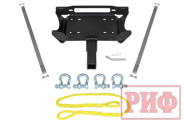 Площадка съёмная РИФ для переносной лебёдки под квадрат, облегчённая, с ручками