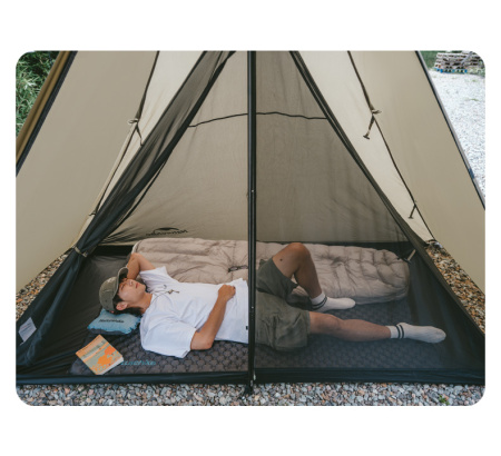 Палатка Naturehike Pyramid, 2-местная, бежевая