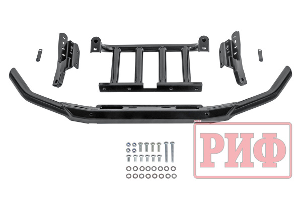 Бампер РИФ силовой передний УАЗ Патриот 2015+ с защитой рулевых тяг стандарт