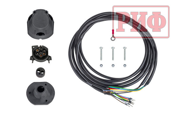 Бампер РИФ силовой задний Toyota Land Cruiser 200 2007-2015 c квадратом под фаркоп и калиткой