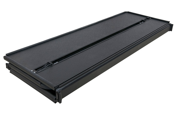 Крышка кузова ISUZU D-MAX 2013+, трёхсекционная, алюминиевая, черная