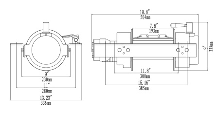 Лебёдка гидравлическая Runva 10000 lbs 4536 кг