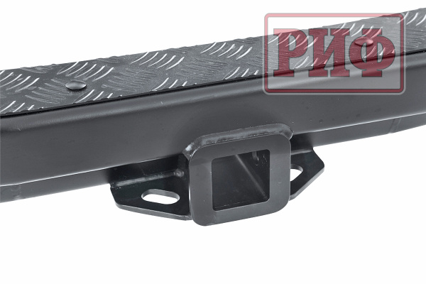 Бампер РИФ силовой задний Mitsubishi Pajero Sport 2015-2020 c квадратом под фаркоп