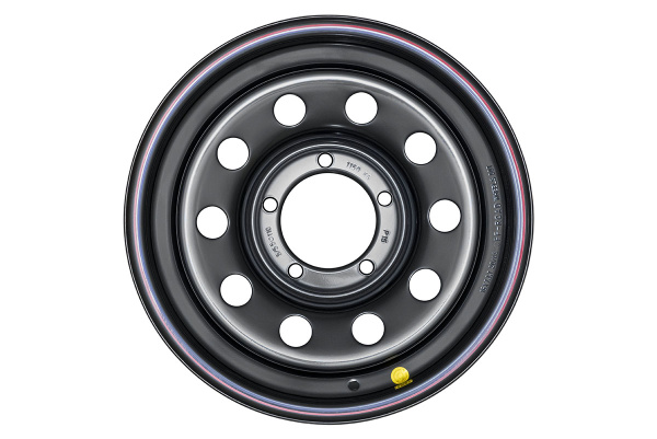 Диск УАЗ крашеный черный 5x139,7 7xR16 d110