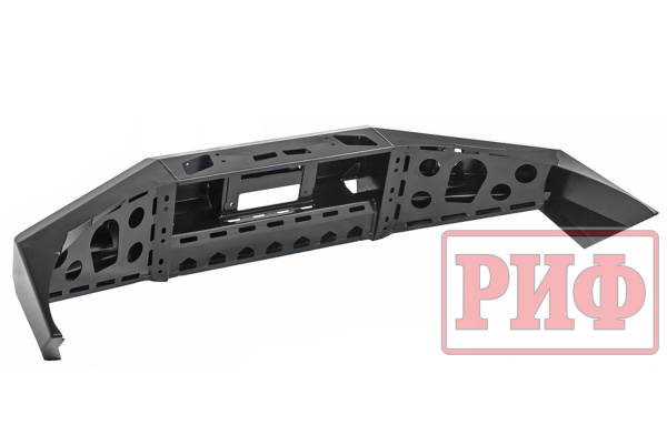 Бампер РИФ силовой передний Ford Ranger T6 (2011-2015) с доп. фарами без защитной дуги