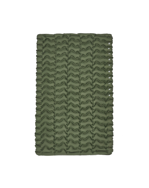 Коврик надувной Naturehike FC01 200х125х6,5 см, двойной, зелёный