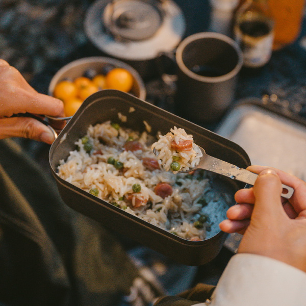 Набор столовых приборов Naturehike (нож, вилка, ложка), титан, в чехле