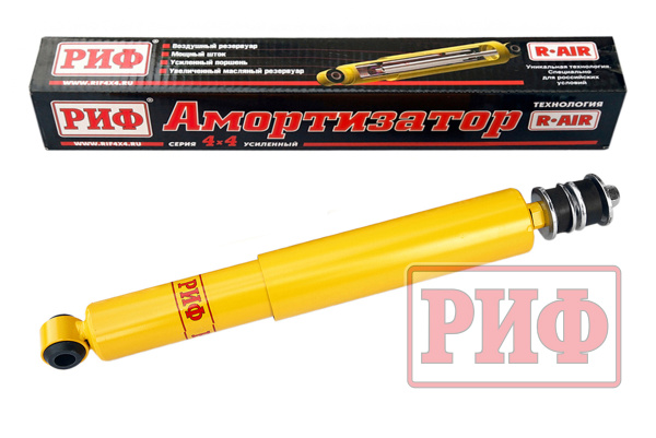 Амортизатор усиленный РИФ задний Toyota Land Cruiser 100 и 200 штатный и лифт 0- 25 мм