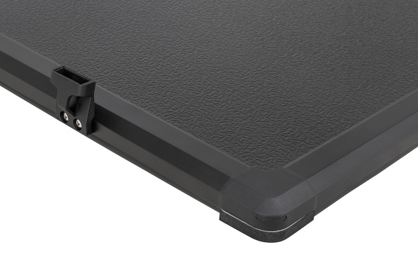 Крышка кузова РИФ для JAC T9, трёхсекционная 1580х1660/1640 мм, алюминиевая, черная