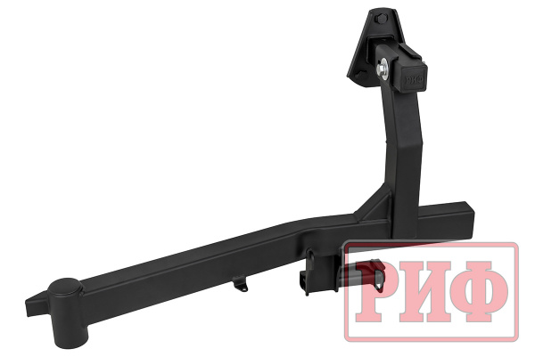 Калитка РИФ с фаркопом в штатный задний бампер Toyota Land Cruiser 200 2008-2015 под штатное колесо, с подсветкой номера