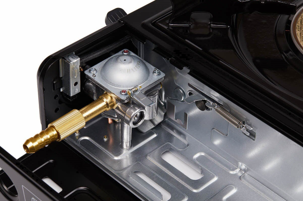 Плита газовая TOURIST KERAMIK GURU PLUS, портативная, керамическая, с переходником, в кейсе