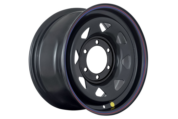 Диск усиленный Тойота Ниссан стальной черный 6x139,7 8xR16 d110 ET+30 (треуг. мелкий)