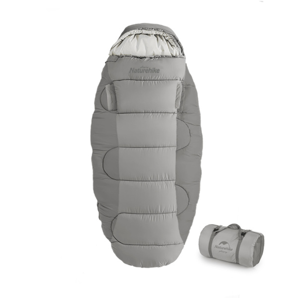 1 Мешок спальный Naturehike Oval PS200, 220х95 см, (правый) (ТК: +9°C), серый 1 Мешок спальный Naturehike Oval PS200, 220х95 см, (правый) (ТК: +9°C), серый