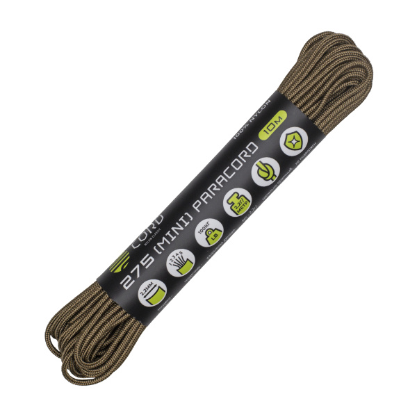 Паракорд 275 (мини) CORD nylon 10м RUS (coyote) Паракорд 275 (мини) CORD nylon 10м RUS (coyote)