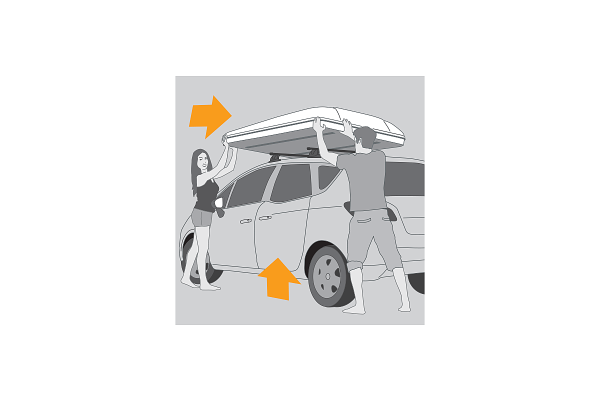 Палатка на крышу автомобиля AUTOHOME MAGGIOLINA GRAND TOUR SMALL 360 BLACK STORM, чёрный тент, лестница 215 мм